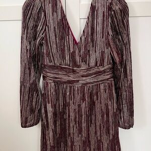 Elegant metallic romper